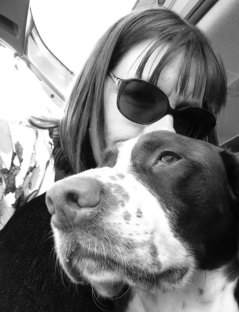 Krysia and dog